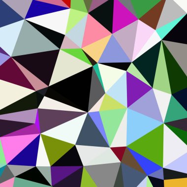 Arka plan poligonal sorunsuz üçgen renk desen.
