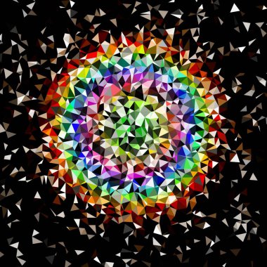 Arka plan çok renkli geometrik poligonal.