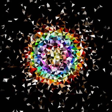 Arka plan çok renkli geometrik poligonal.