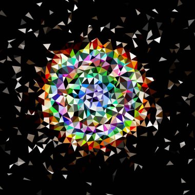 Arka plan çok renkli geometrik poligonal.