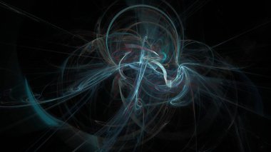 Fantezi kaotik renkli fraktal desen. Soyut Fraktal şekiller. 3D render resimde arka plan veya duvar kağıdı.