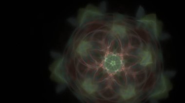 Fantezi kaotik renkli fraktal desen. Soyut Fraktal şekiller. 3D render resimde arka plan veya duvar kağıdı.