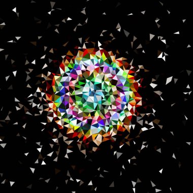 Arka plan çok renkli geometrik poligonal.