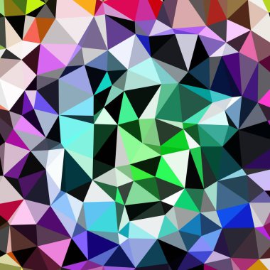 Arka plan poligonal sorunsuz üçgen renk desen.