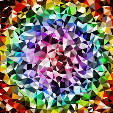Arka plan poligonal sorunsuz üçgen renk desen.