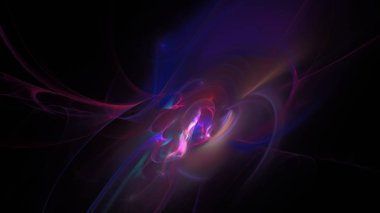 Fantezi kaotik renkli fraktal desen. Soyut Fraktal şekiller. 3D render resimde arka plan veya duvar kağıdı.