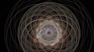 Fantezi kaotik renkli fraktal desen. Soyut Fraktal şekiller. 3D render resimde arka plan veya duvar kağıdı.