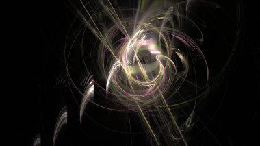 Fantezi kaotik renkli fraktal desen. Soyut Fraktal şekiller. 3D render resimde arka plan veya duvar kağıdı.