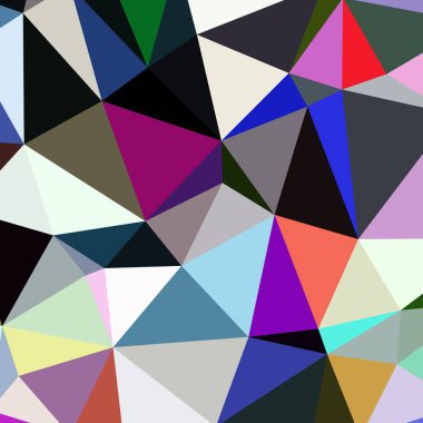 Arka plan poligonal sorunsuz üçgen renk desen.