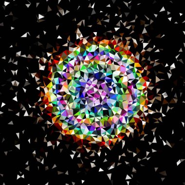 Arka plan çok renkli geometrik poligonal.