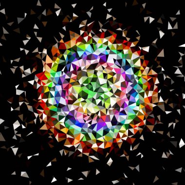 Arka plan çok renkli geometrik poligonal.