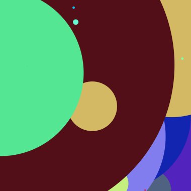 Daire geometrik yeni arka plan çok renkli desen.