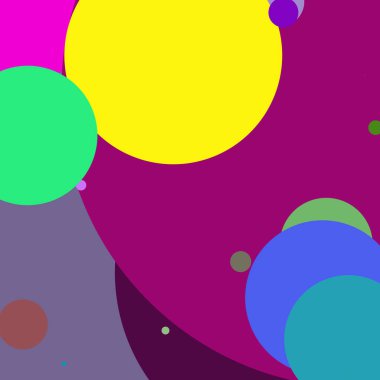 Daire geometrik şaşırtıcı arka plan çok renkli desen.