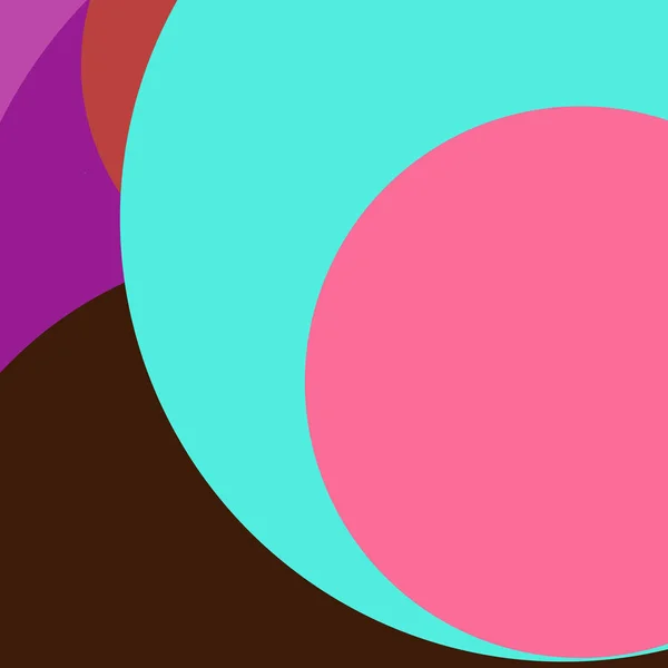 円の幾何学的な抽象的な背景の多色の柄 — ストック写真