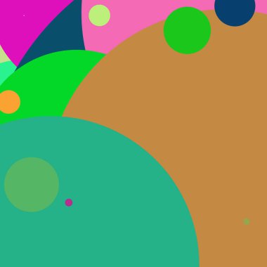 Daire geometrik yeni arka plan çok renkli desen.