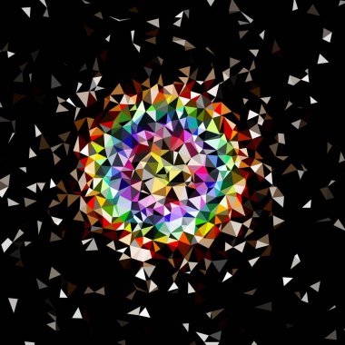 Arka plan çok renkli geometrik poligonal.