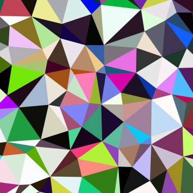 Arka plan poligonal sorunsuz üçgen renk desen.