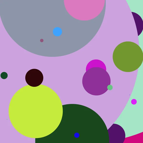 Sirkelgeometrisk Nytt Abstrakt Bakgrunnsmønster Med Flere Farger – stockfoto