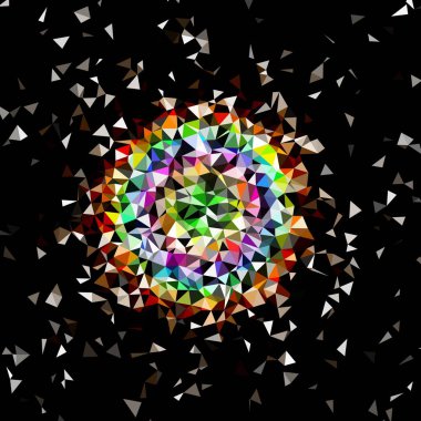 Arka plan çok renkli geometrik poligonal.
