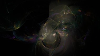 Fantezi kaotik renkli fraktal desen. Soyut Fraktal şekiller. 3D render resimde arka plan veya duvar kağıdı.