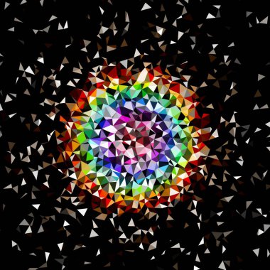 Arka plan çok renkli geometrik poligonal.