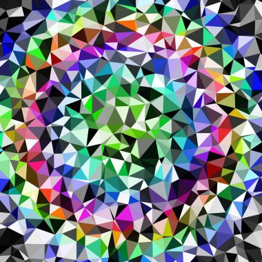 Arka plan poligonal sorunsuz üçgen renk desen.