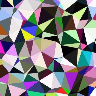 Arka plan poligonal sorunsuz üçgen renk desen.