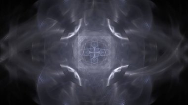 Fantezi kaotik renkli fraktal desen. Soyut Fraktal şekiller. 3D render resimde arka plan veya duvar kağıdı.