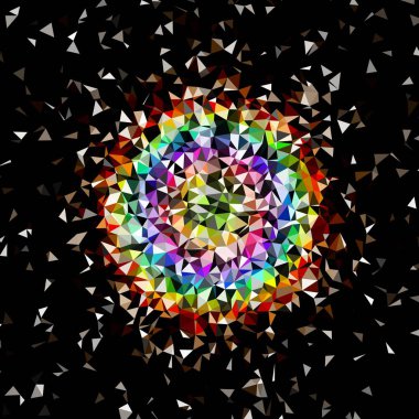 Arka plan çok renkli geometrik poligonal.