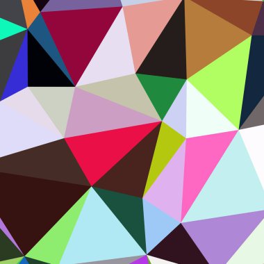 Arka plan poligonal sorunsuz üçgen renk desen.