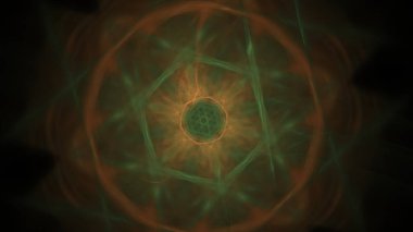 Fantezi kaotik renkli fraktal desen. Soyut Fraktal şekiller. 3D render resimde arka plan veya duvar kağıdı.