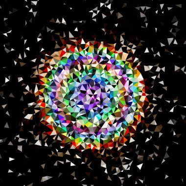 Arka plan çok renkli geometrik poligonal.