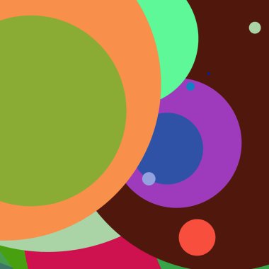 Daire geometrik şaşırtıcı arka plan çok renkli desen.