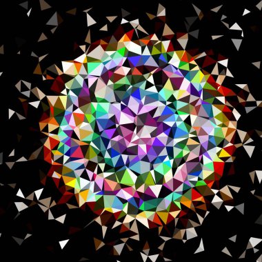 Arka plan çok renkli geometrik poligonal.