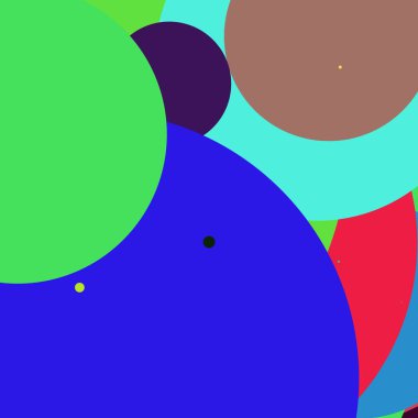 Daire geometrik şaşırtıcı arka plan çok renkli desen.