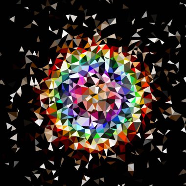 Arka plan çok renkli geometrik poligonal.