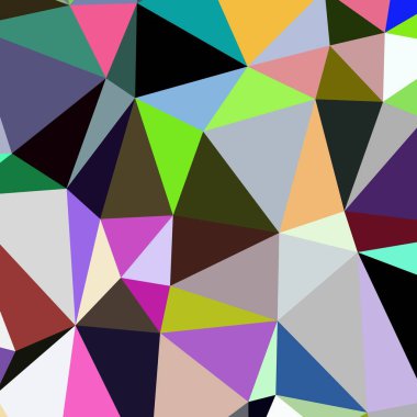 Arka plan poligonal sorunsuz üçgen renk desen.