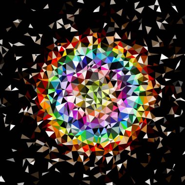Arka plan çok renkli geometrik poligonal.