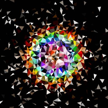 Arka plan çok renkli geometrik poligonal.