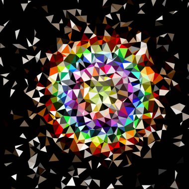Arka plan çok renkli geometrik poligonal.