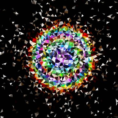 Arka plan çok renkli geometrik poligonal.
