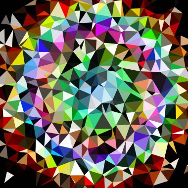 Arka plan poligonal sorunsuz üçgen renk desen.