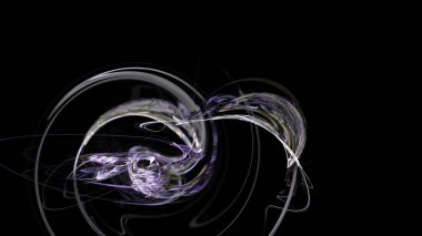 Fantezi kaotik renkli fraktal desen. Soyut Fraktal şekiller. 3D render resimde arka plan veya duvar kağıdı.