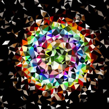 Arka plan çok renkli geometrik poligonal.