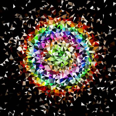 Arka plan çok renkli geometrik poligonal.