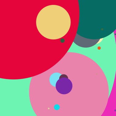 Daire geometrik yeni arka plan çok renkli desen.