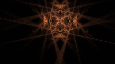 Fantezi kaotik renkli fraktal desen. Soyut Fraktal şekiller. 3D render resimde arka plan veya duvar kağıdı.