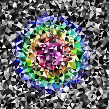 Arka plan çok renkli geometrik poligonal.