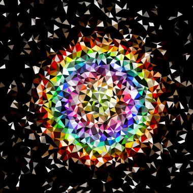 Arka plan çok renkli geometrik poligonal.