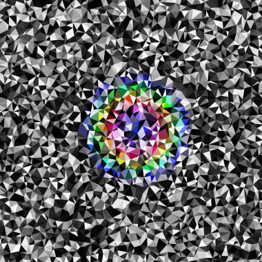 Arka plan çok renkli geometrik poligonal.